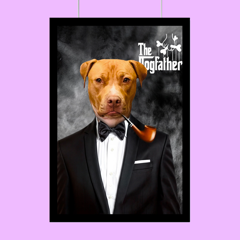 The Dogfather Pet Portrait